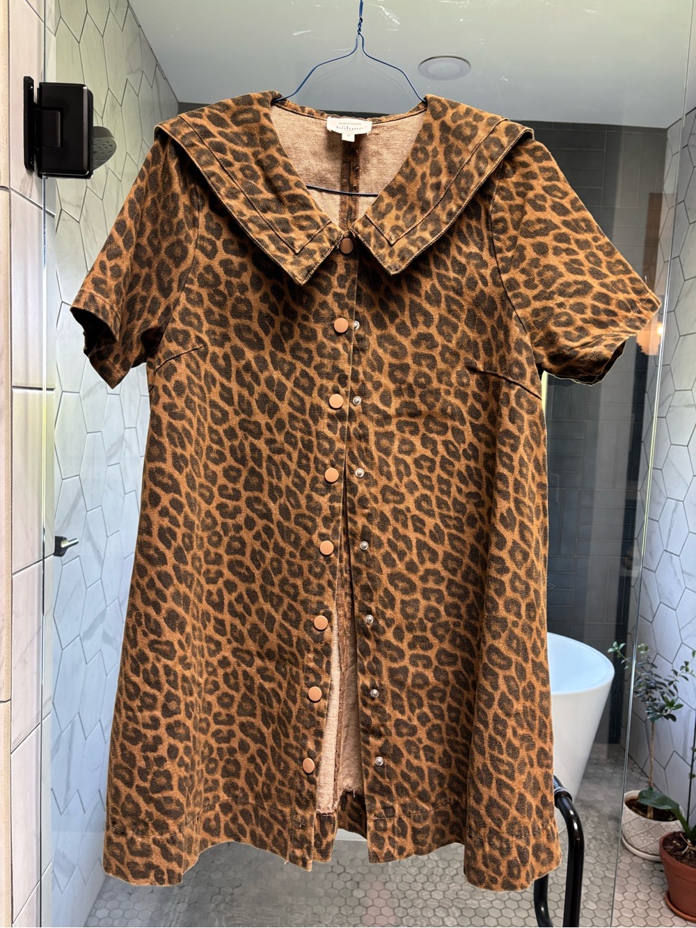 Bohme leopard mini dress